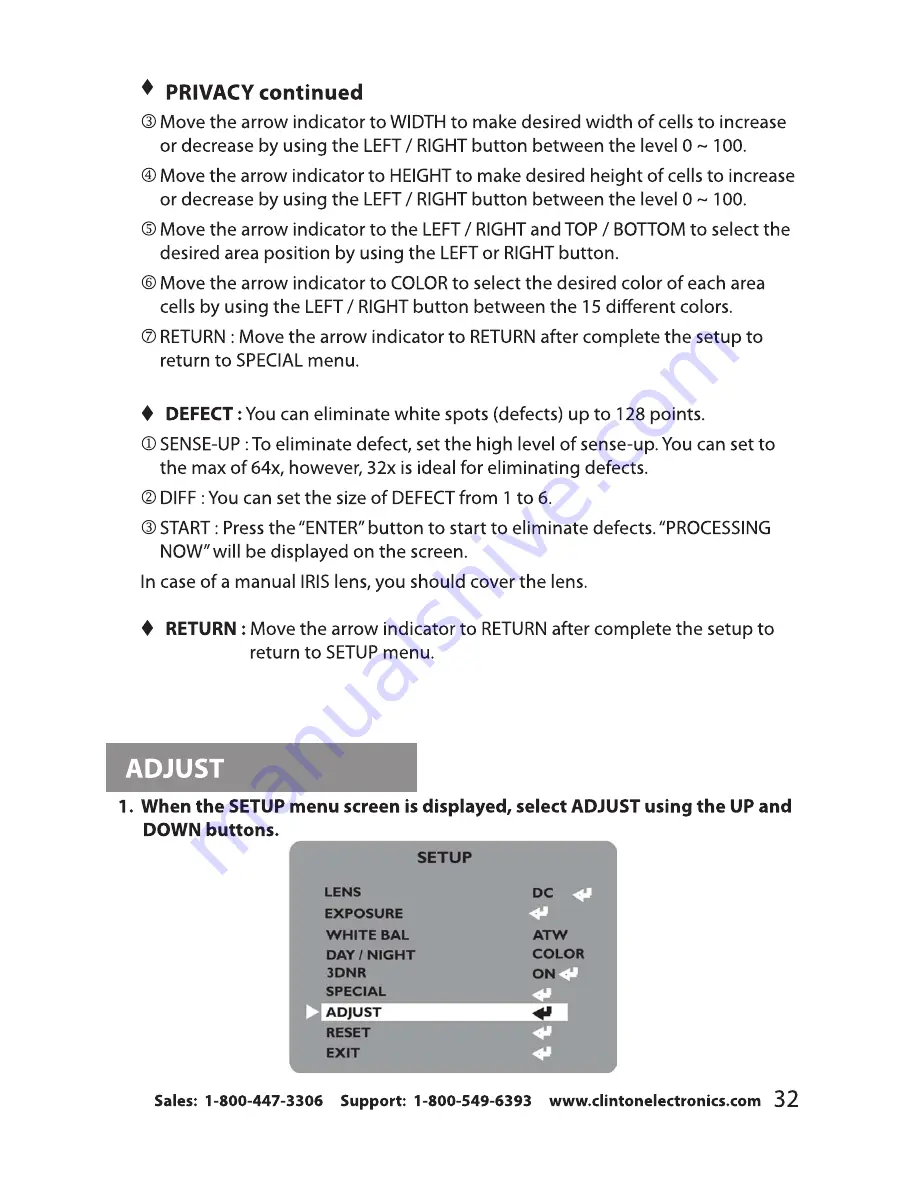 Clinton Electronics VX20 Instruction Manual Download Page 36