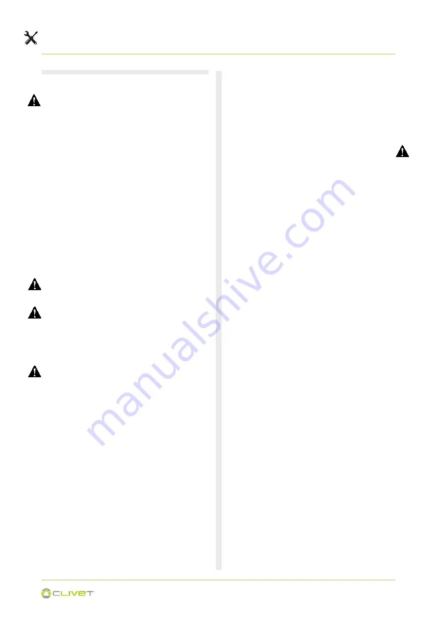 CLIVET AQUA SWAN 190 Installation And Operating Manual Download Page 29