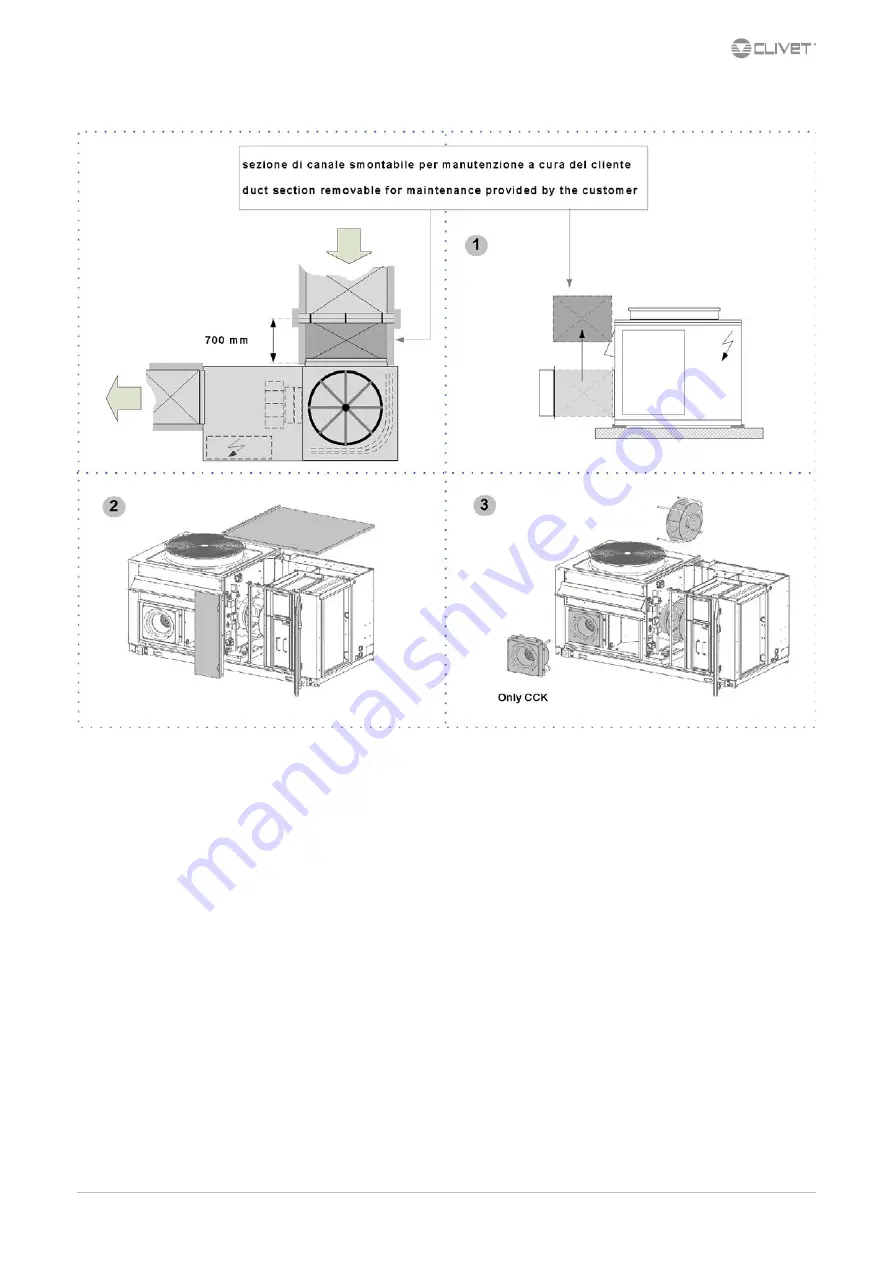 CLIVET CKN-XHE2i 10.1 Installation And Operating Manual Download Page 44