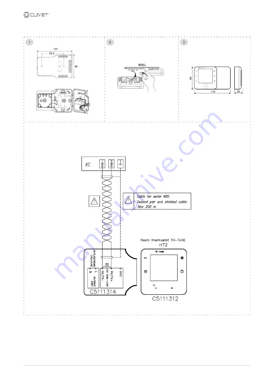 CLIVET CSNX-XHE2 12.2-44.4 Installation And Operating Manual Download Page 14