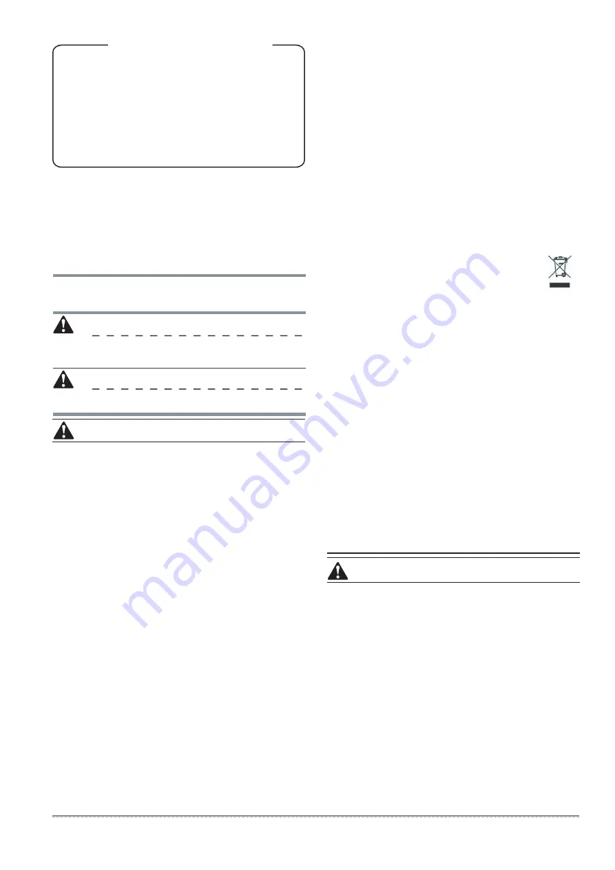 CLIVET MSAN-XMi 120T Installation And Owner'S Manual Download Page 21