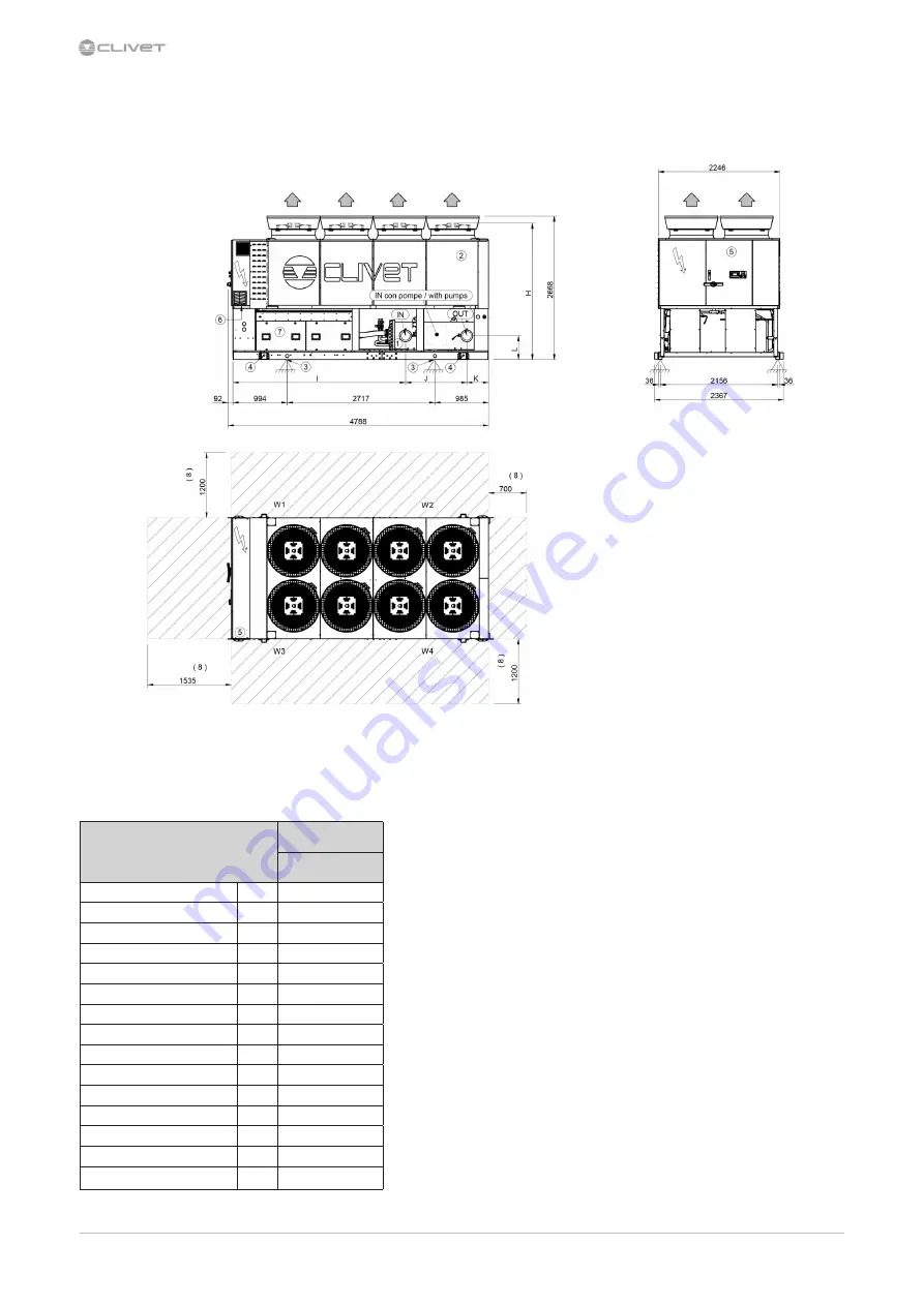 CLIVET WDAT-iL3 250.2 Installation And Operating Manual Download Page 50