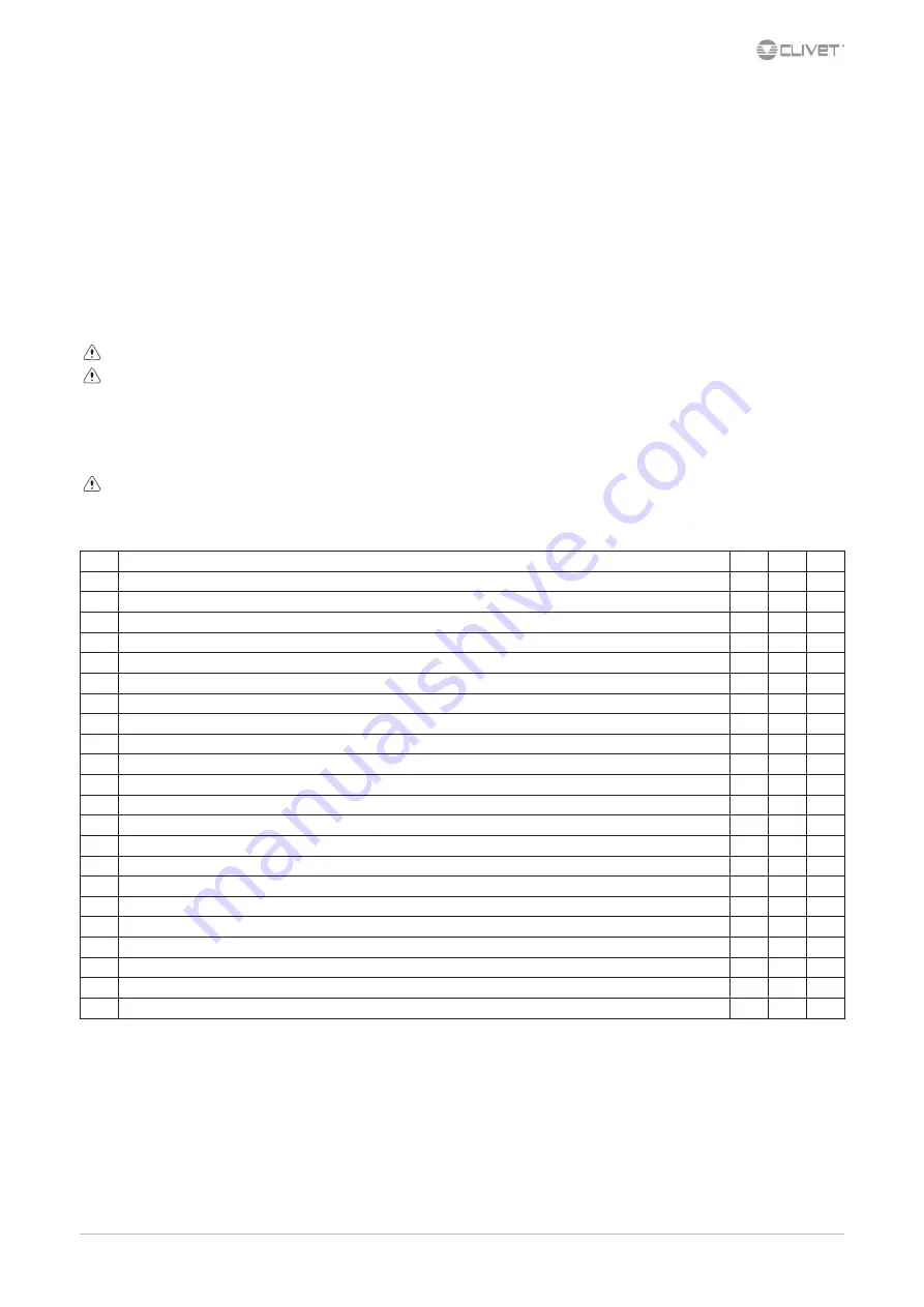 CLIVET WSAN-XEM HW 35.4 Installation And Operating Manual Download Page 39