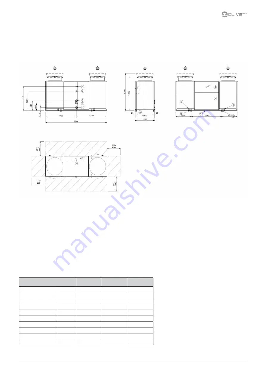 CLIVET WSAN-XEM HW 35.4 Installation And Operating Manual Download Page 56