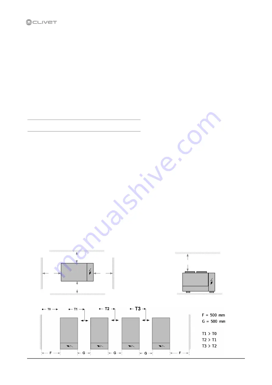 CLIVET WSAN-XES 18.2 Instructions For Installation, Use And Maintenance Manual Download Page 8