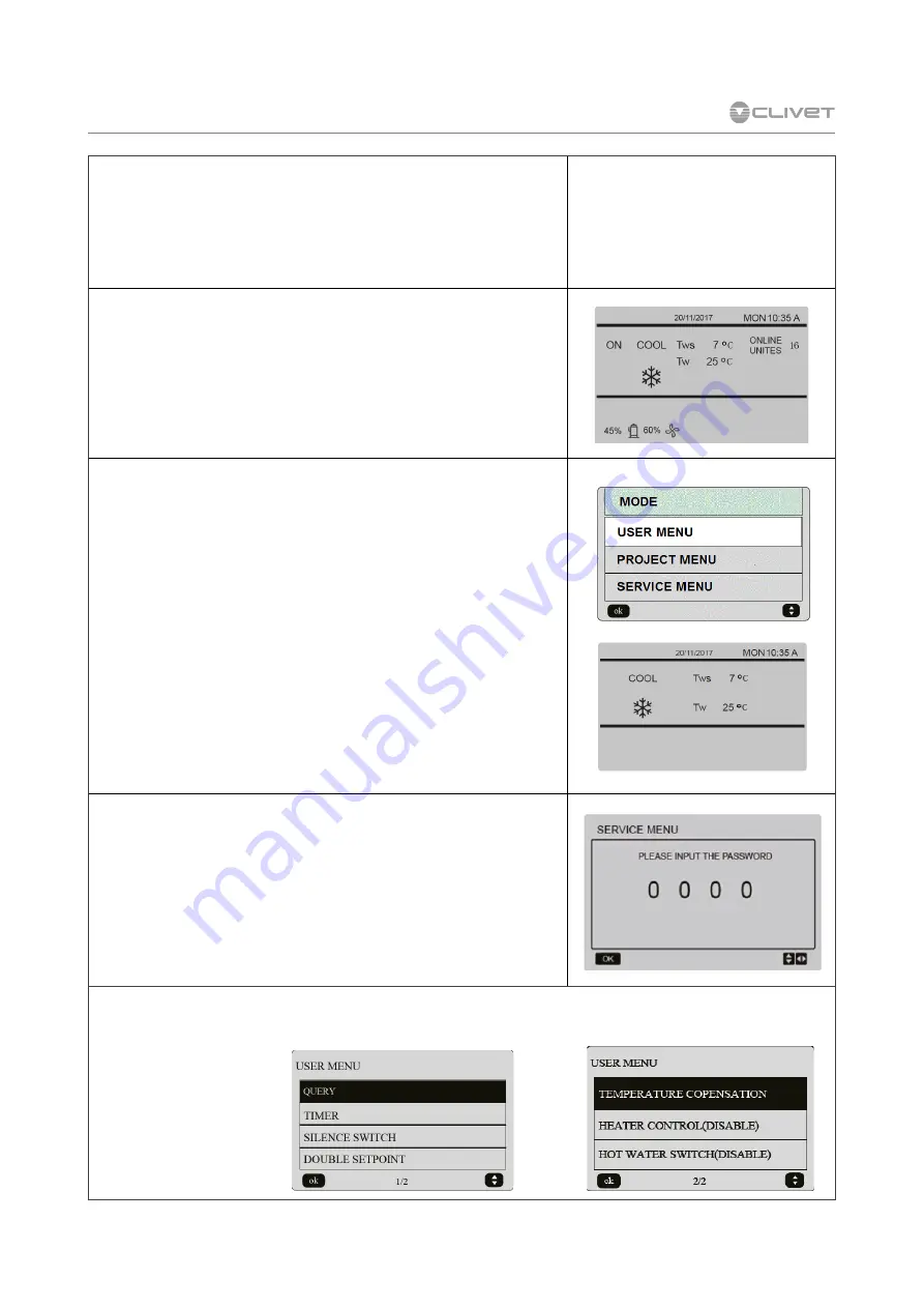 CLIVET WSAN-YES 18.2 Manual For Installation, Use And Maintenance Download Page 34