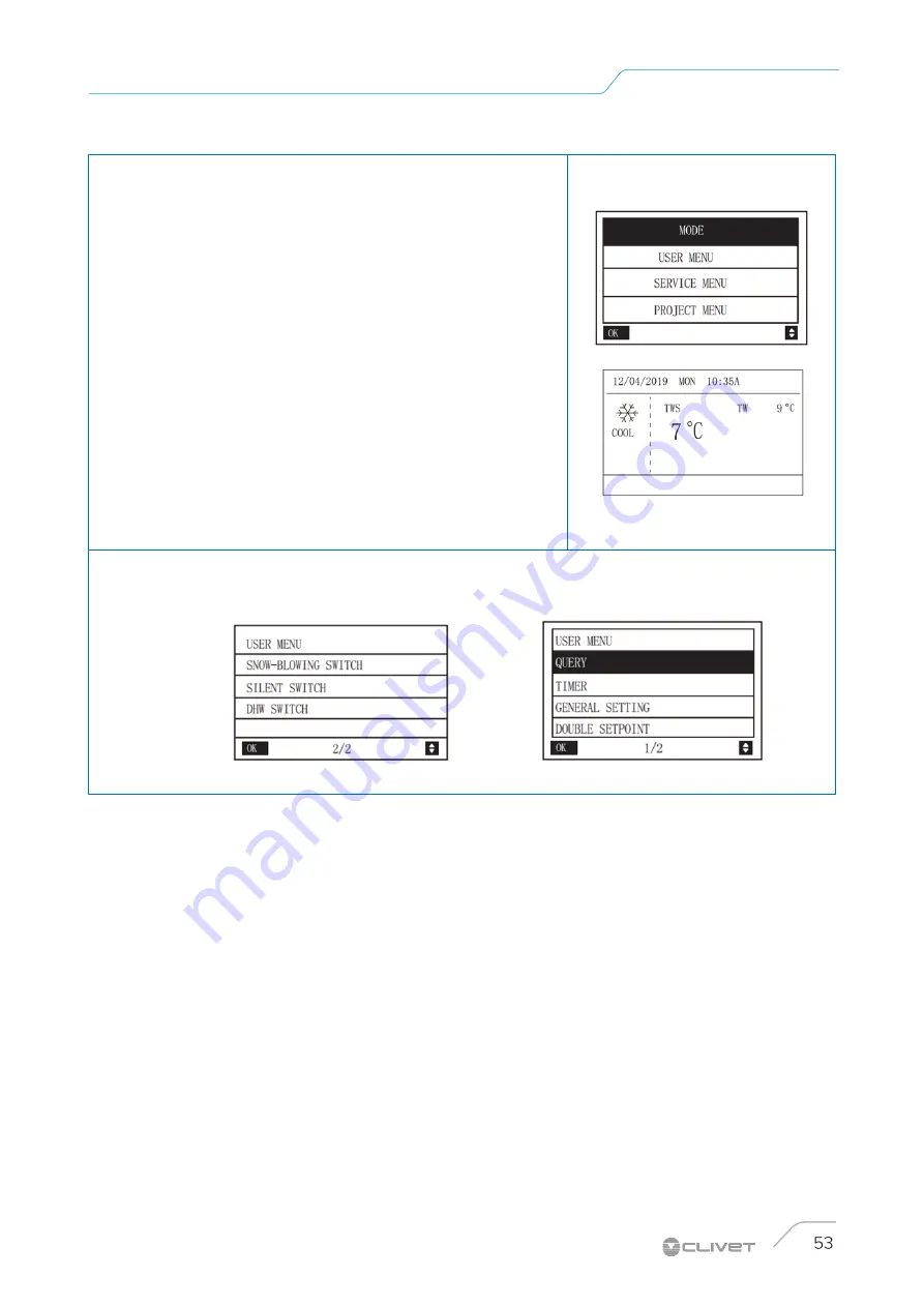 CLIVET WSAT-YES FC Manual Download Page 53