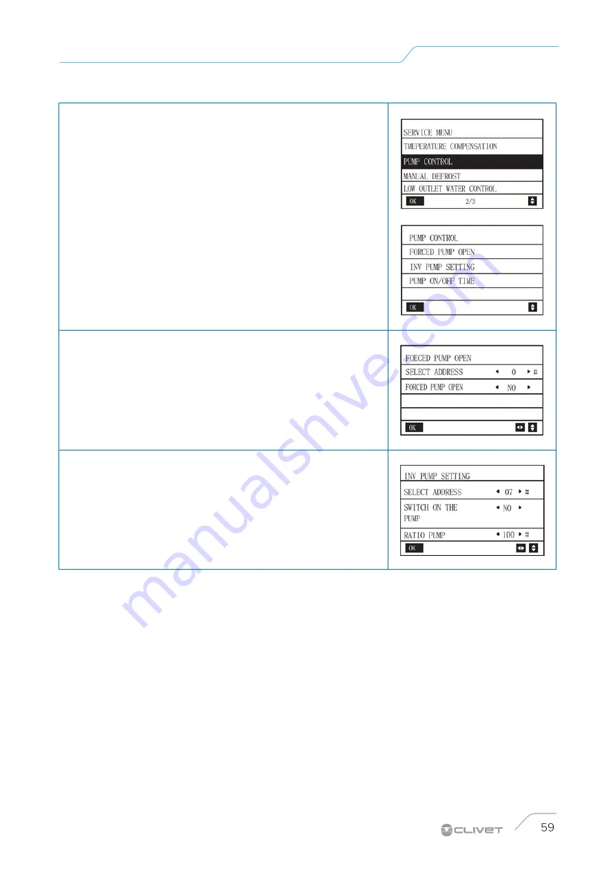 CLIVET WSAT-YES FC Manual Download Page 59