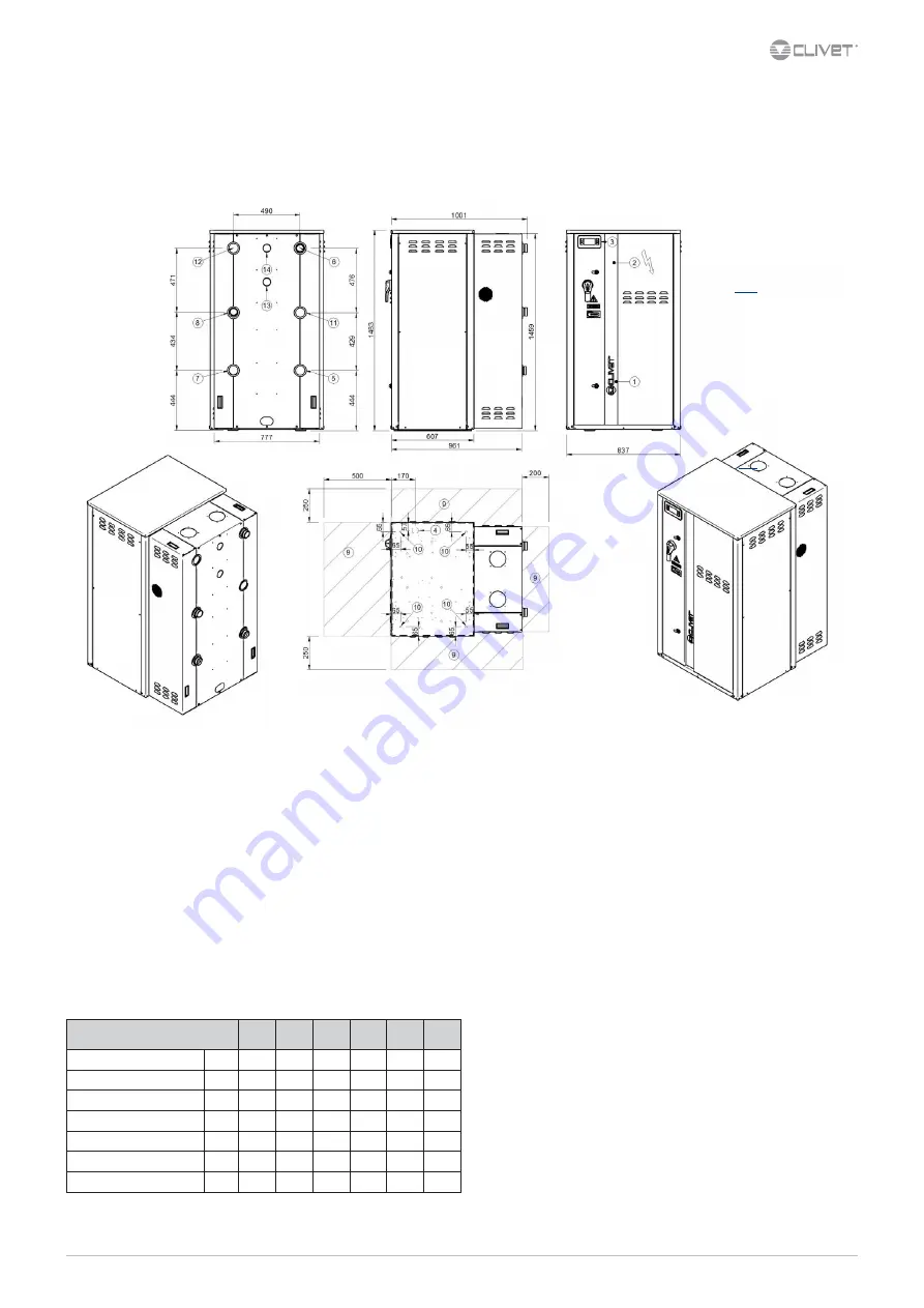 CLIVET WSH-XEE2 10.2 Installation And Operating Manual Download Page 54