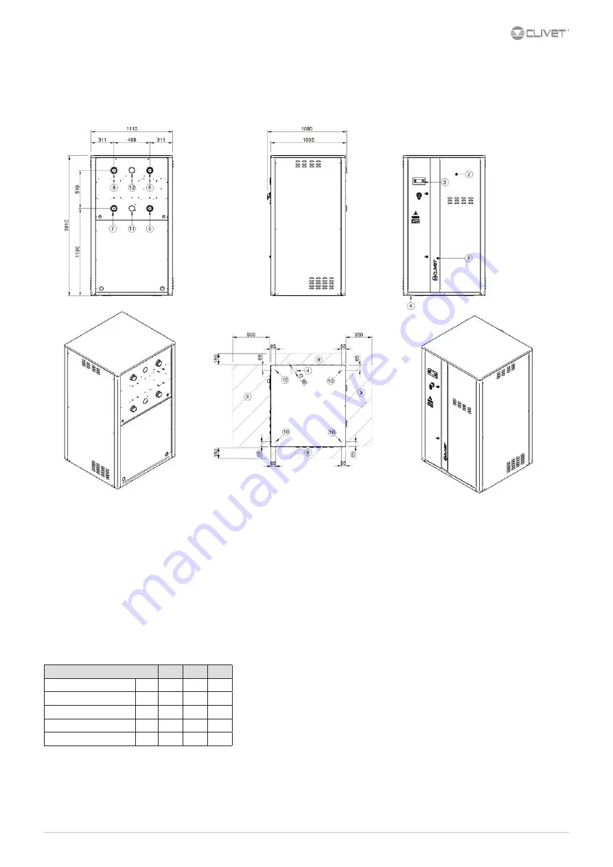 CLIVET WSHN-XEE2 10.2 Installation And Operating Manual Download Page 64