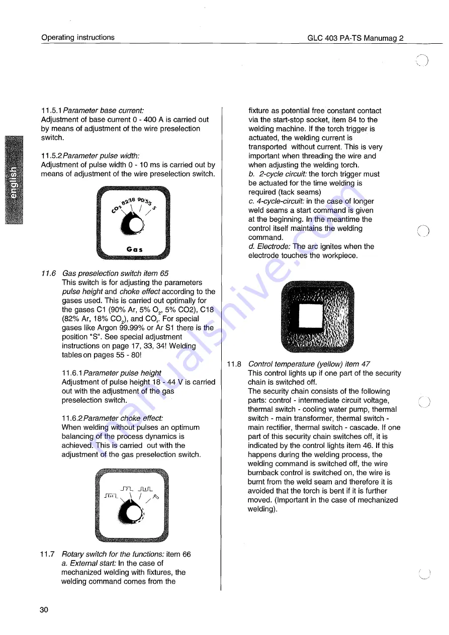 Cloos GLC 403 PA-TS Operating Instructions Manual Download Page 32