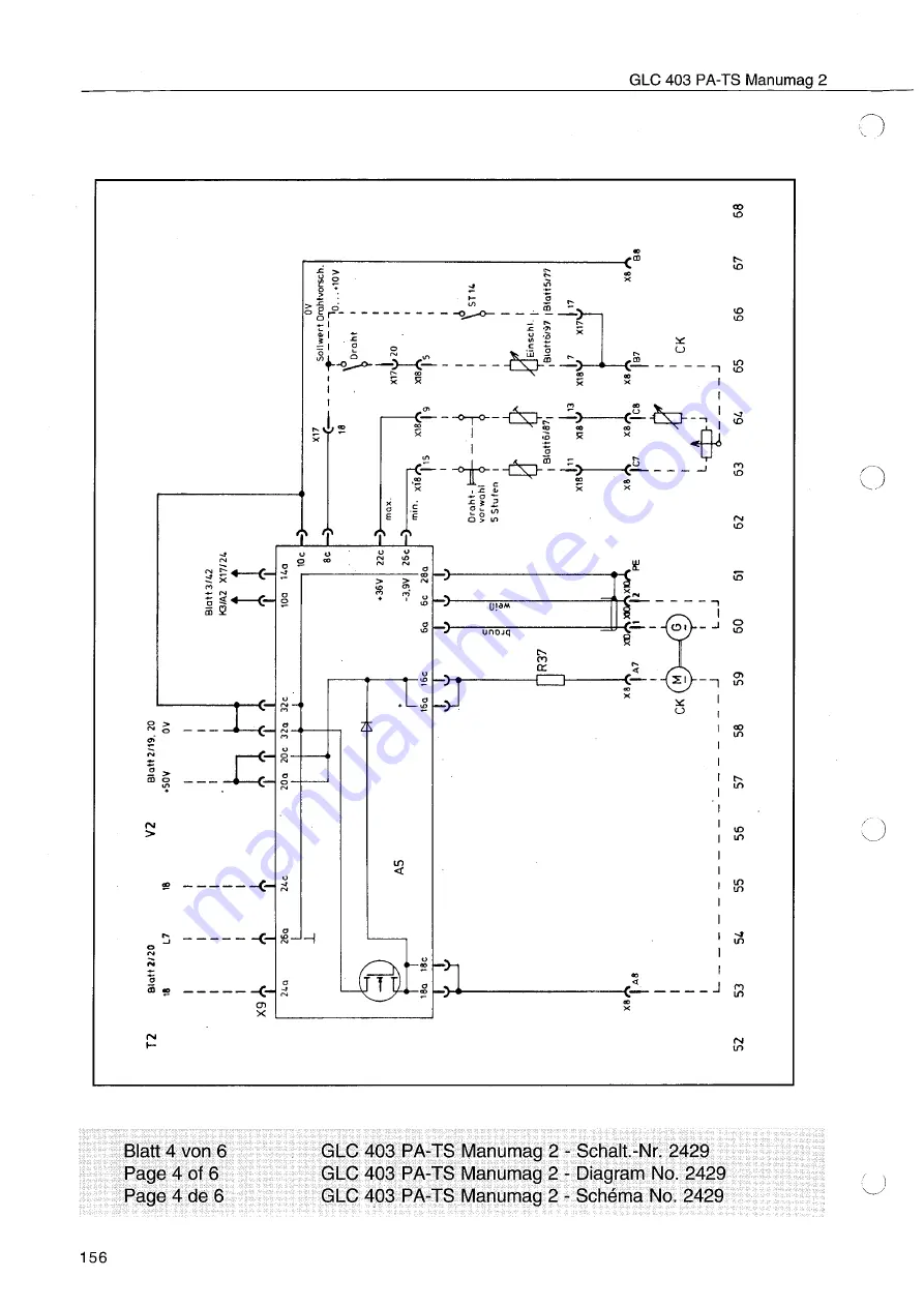 Cloos GLC 403 PA-TS Operating Instructions Manual Download Page 158