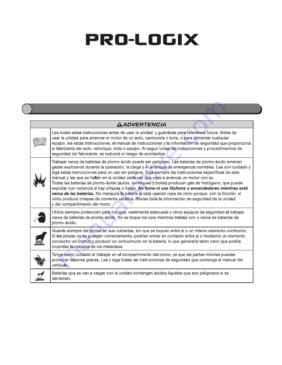 Clore Automotive Pro-Logix PL2410 Operator'S Manual Download Page 10