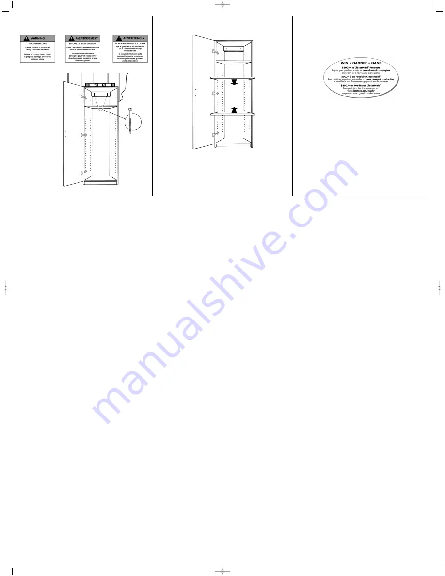 Closet Maid 12281 Скачать руководство пользователя страница 2