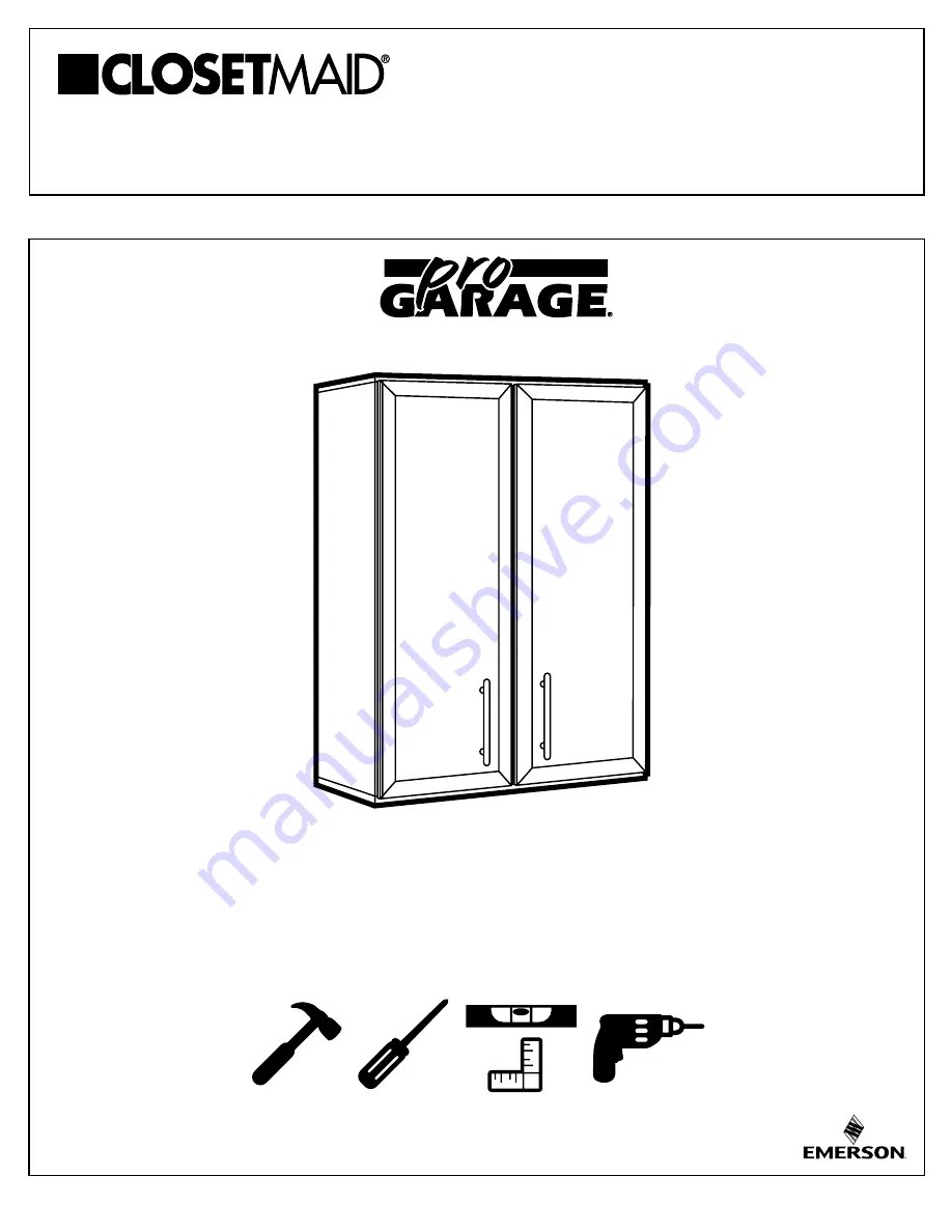 ClosetMaid EMERSON pro CARAGE Quick Start Manual Download Page 1