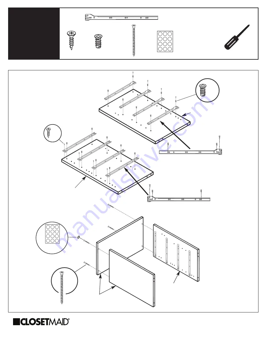 ClosetMaid Pro Garage 12408 Manual Download Page 4