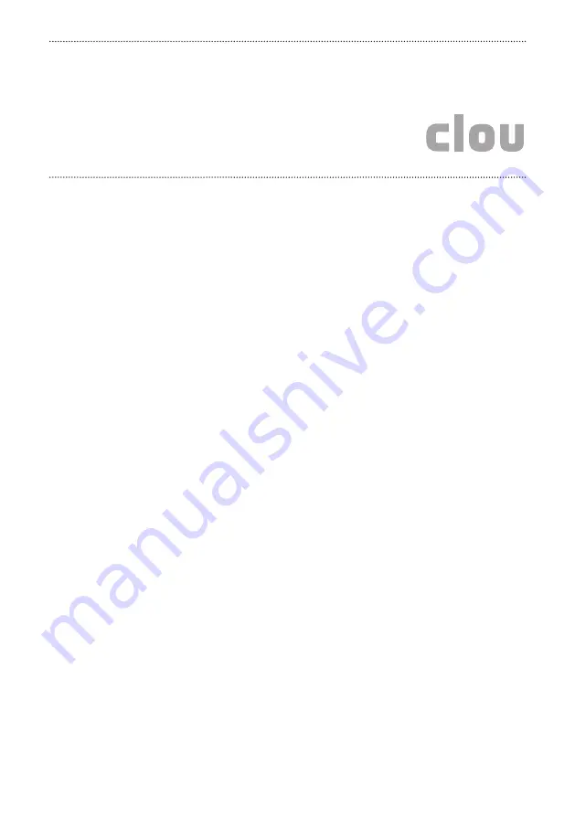 Clou first toilet CL/04.50010 Installation Instructions Manual Download Page 12