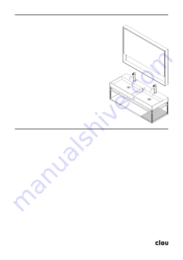 Clou Frame New Wash Me shelf CL/07.41.0 55 Series Installation Instructions Manual Download Page 13