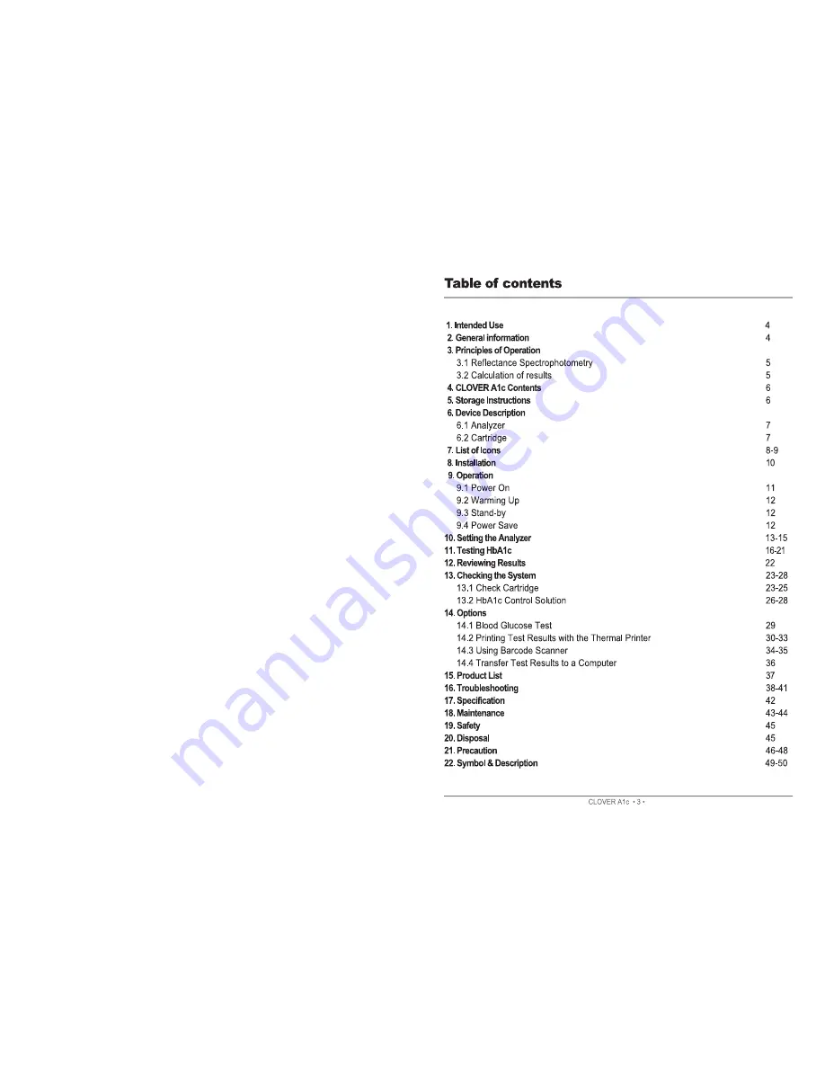 Clover A1c Instructions For Use Manual Download Page 2