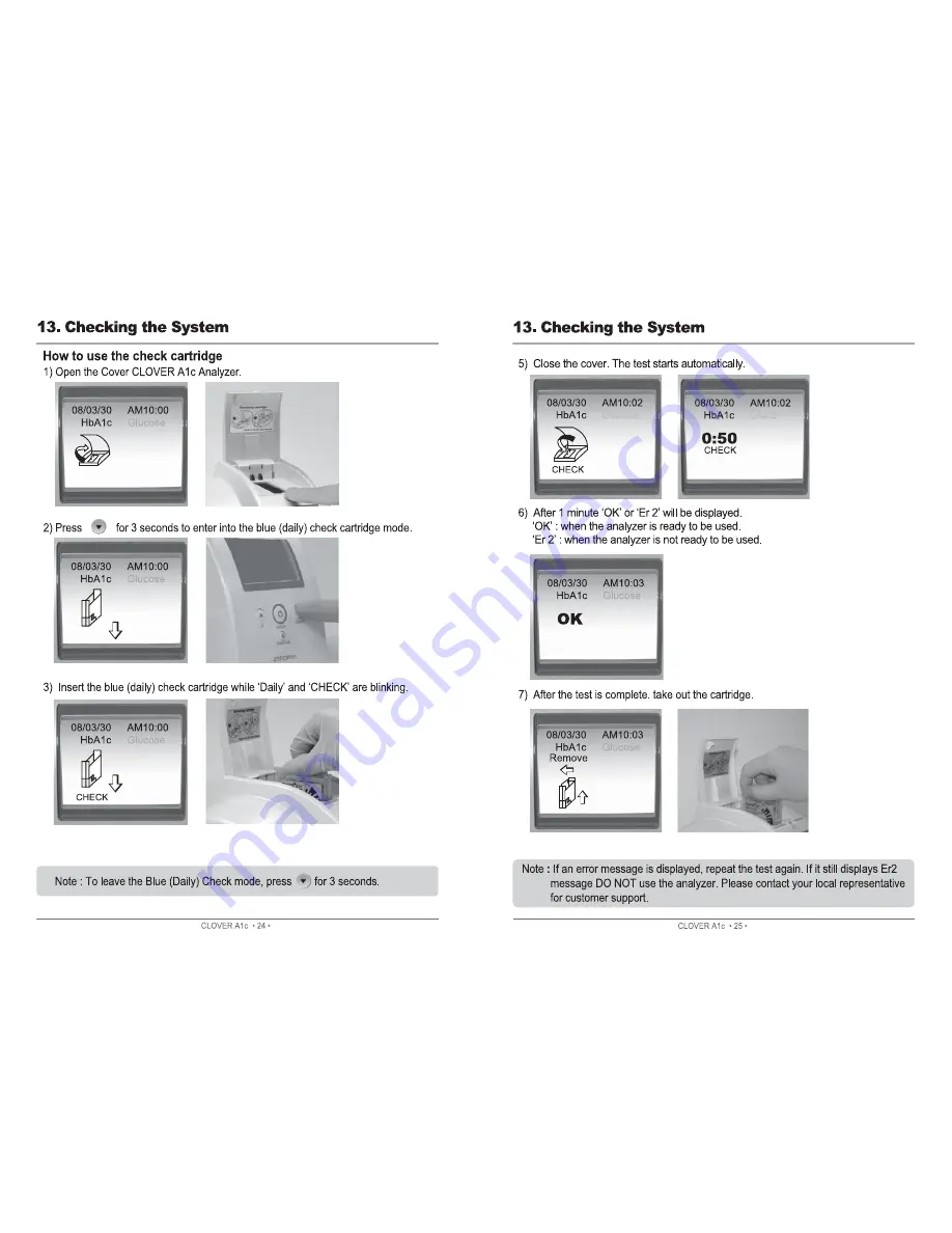 Clover A1c Instructions For Use Manual Download Page 13