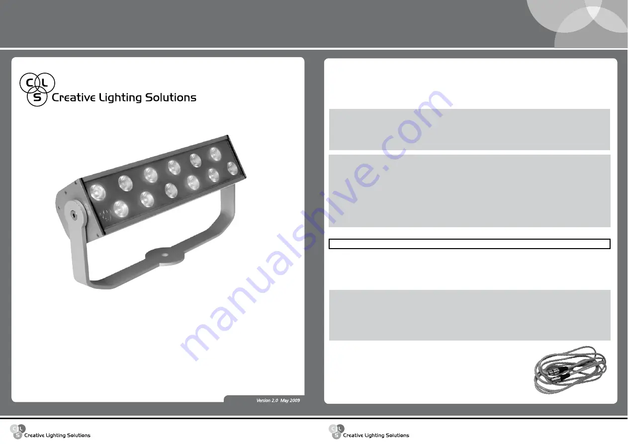 CLS Facade 12 RGB Manual Download Page 1