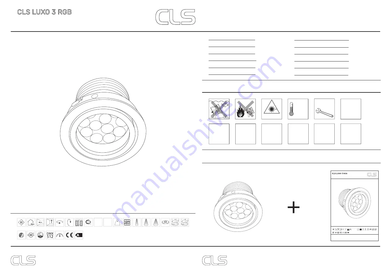 CLS LUXO 3 RGB Manual Download Page 1