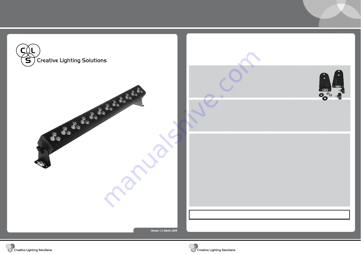 CLS PiXelbar 36 Quick Start Manual Download Page 1
