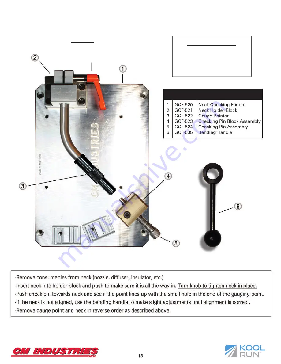 CM Industries Kool Run KR502HW Operating Manual And Parts List Download Page 14