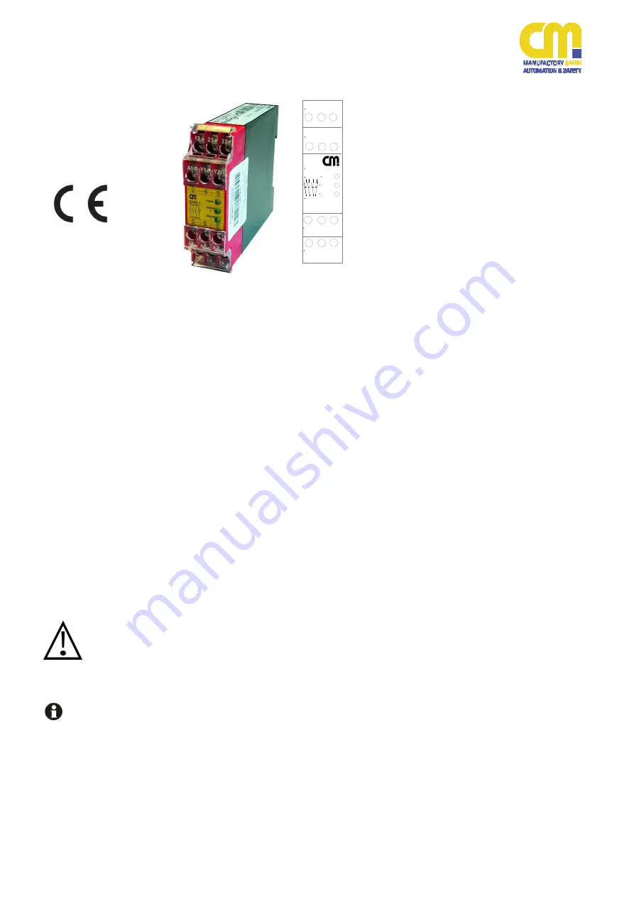 CM SAFE 1 Original Operating Instructions Download Page 1