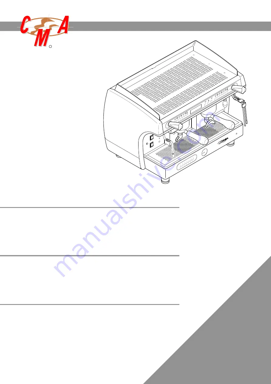 CMA Dishmachines GLORIA Instructions Manual Download Page 1