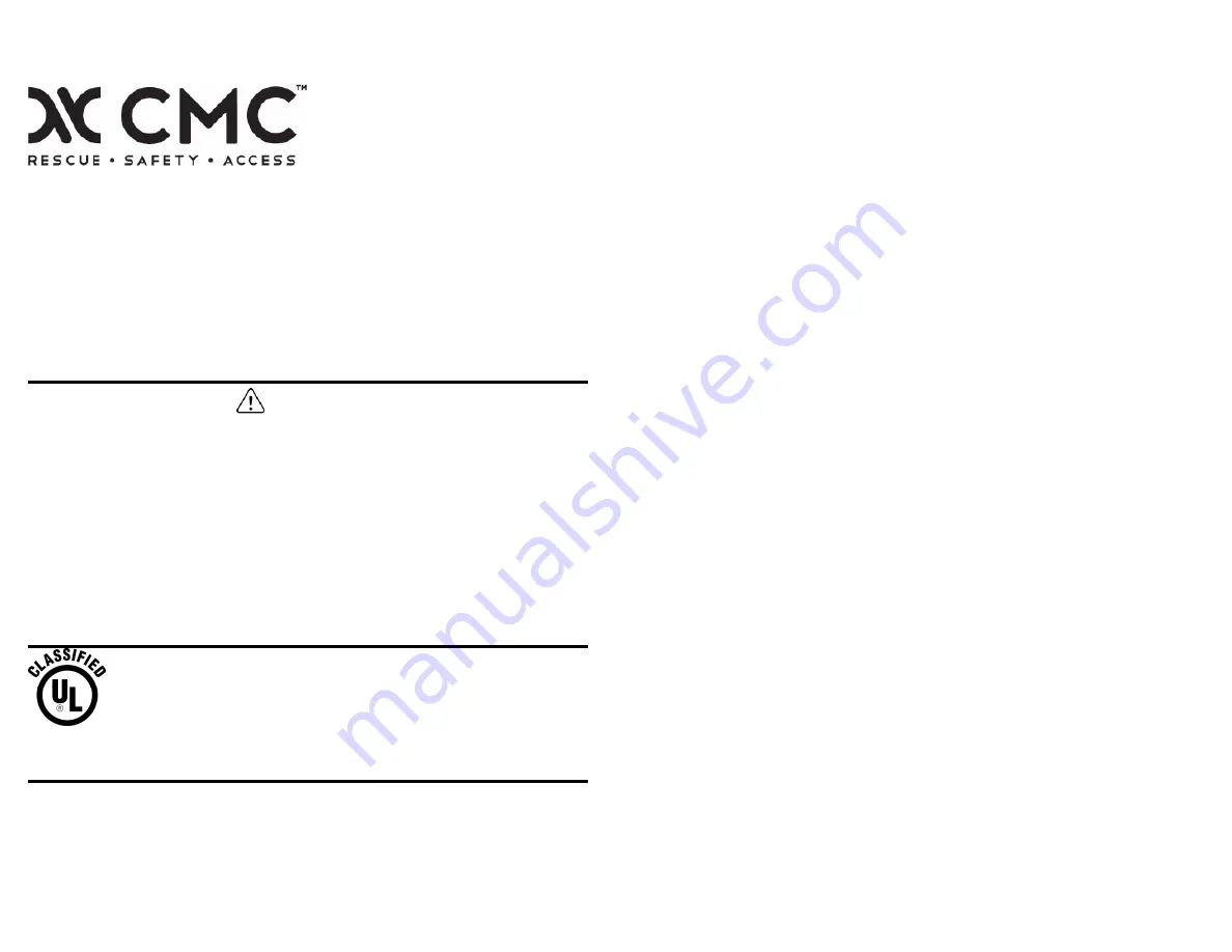 CMC Escape Artist Скачать руководство пользователя страница 1