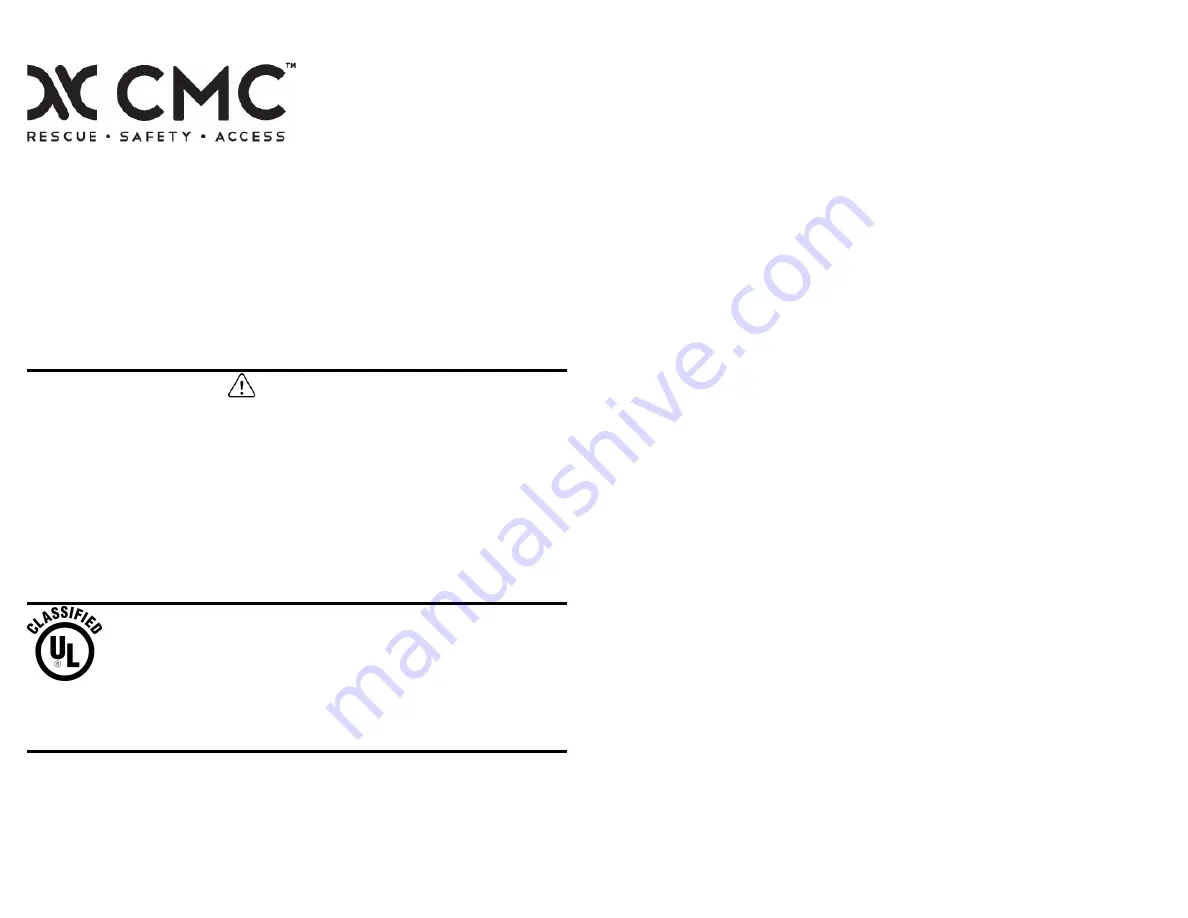 CMC LEVR Escape System Quick Start Manual Download Page 1