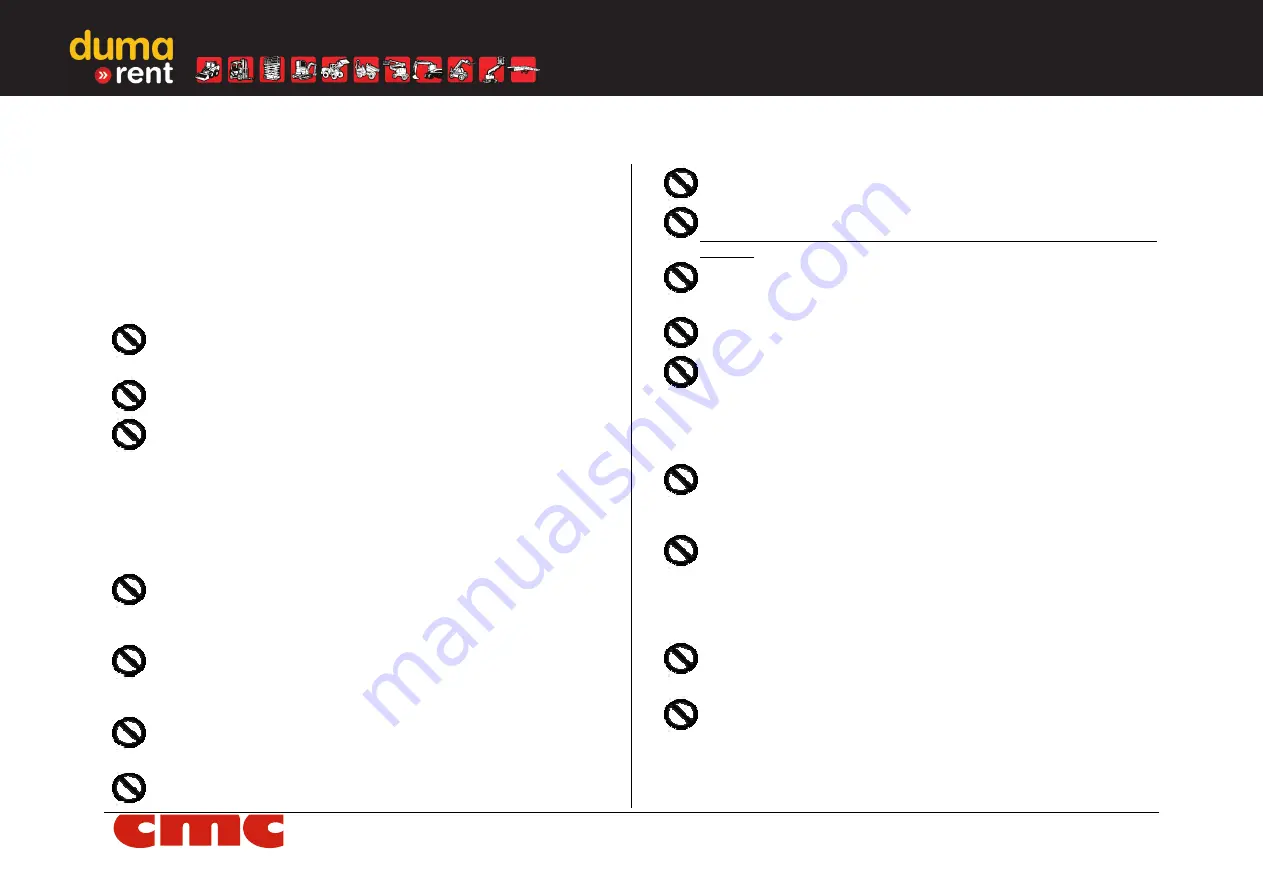 CMC S19HD PRO Use And Maintenance Manual Download Page 40