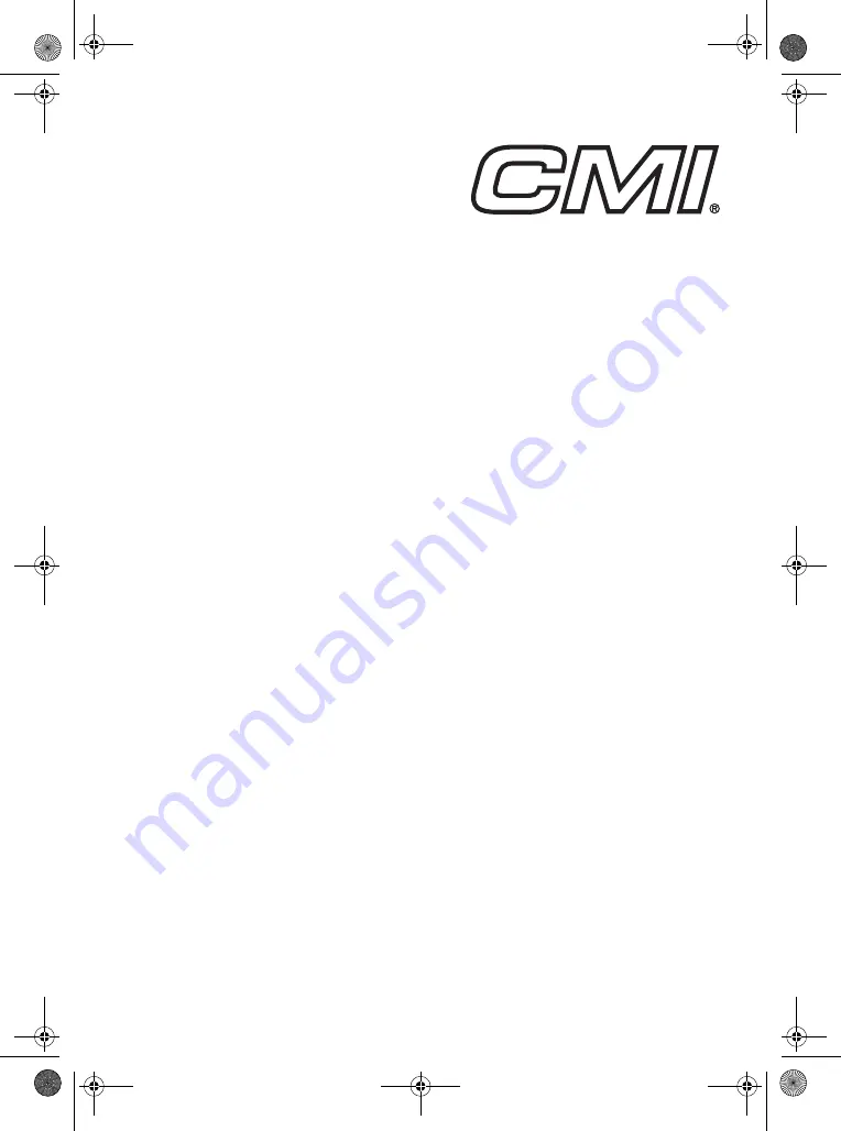 CMi 302 155 Original Instructions Manual Download Page 26