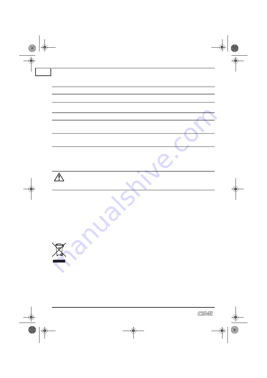 CMi 462298 Operating Instructions Manual Download Page 62