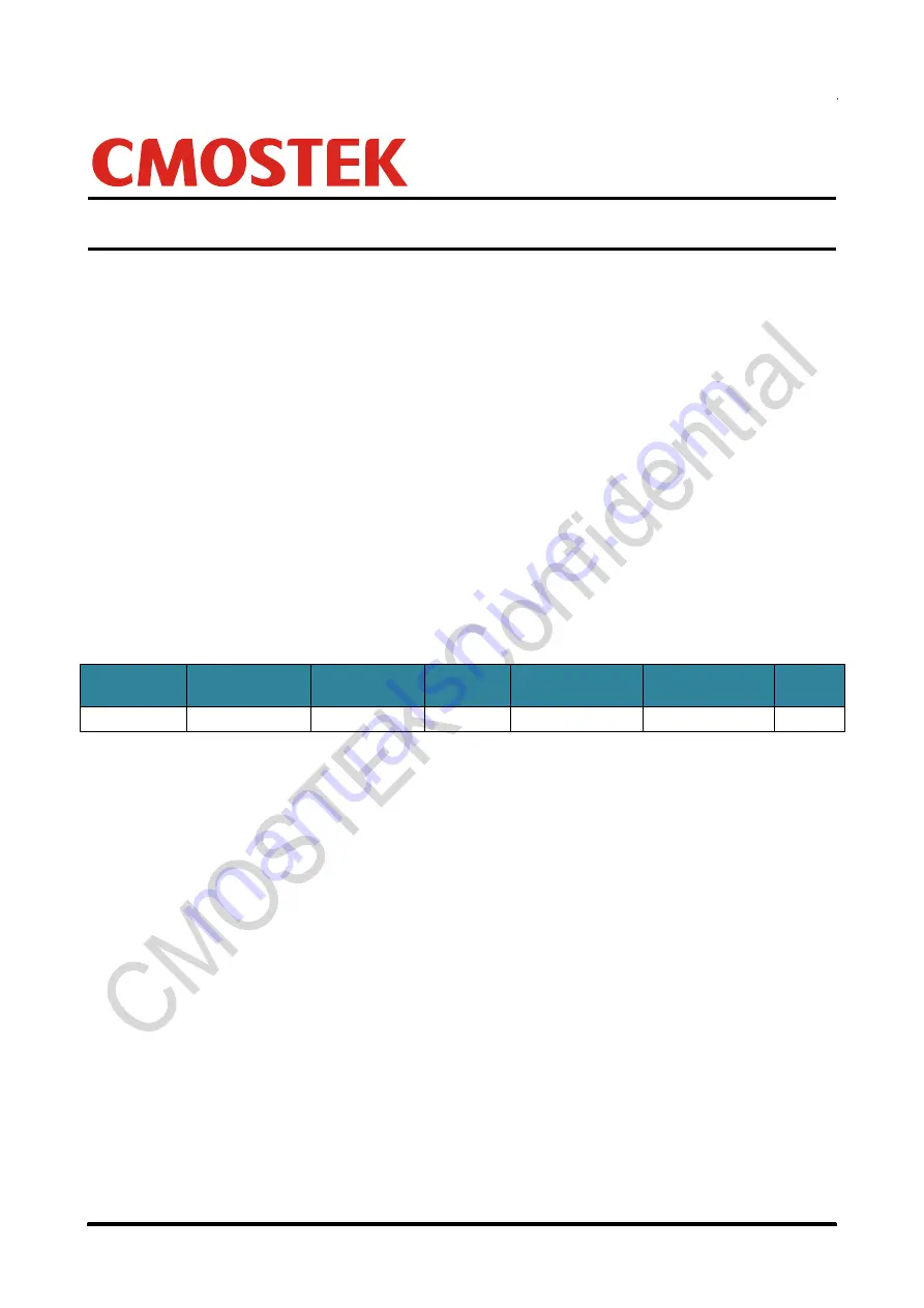 CMOSTEK CMT2380F16 Скачать руководство пользователя страница 1