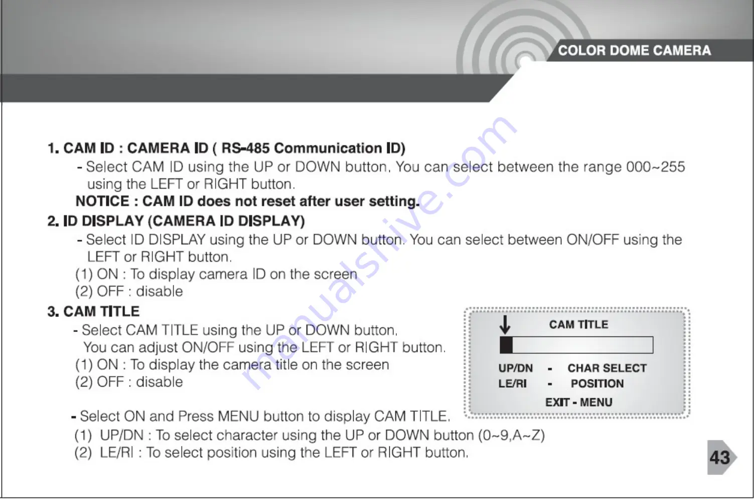 CNB DBM20S Owner'S Manual Download Page 43