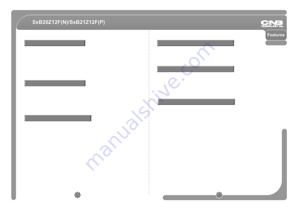 CNB SxB2xZ12F N User Manual Download Page 5