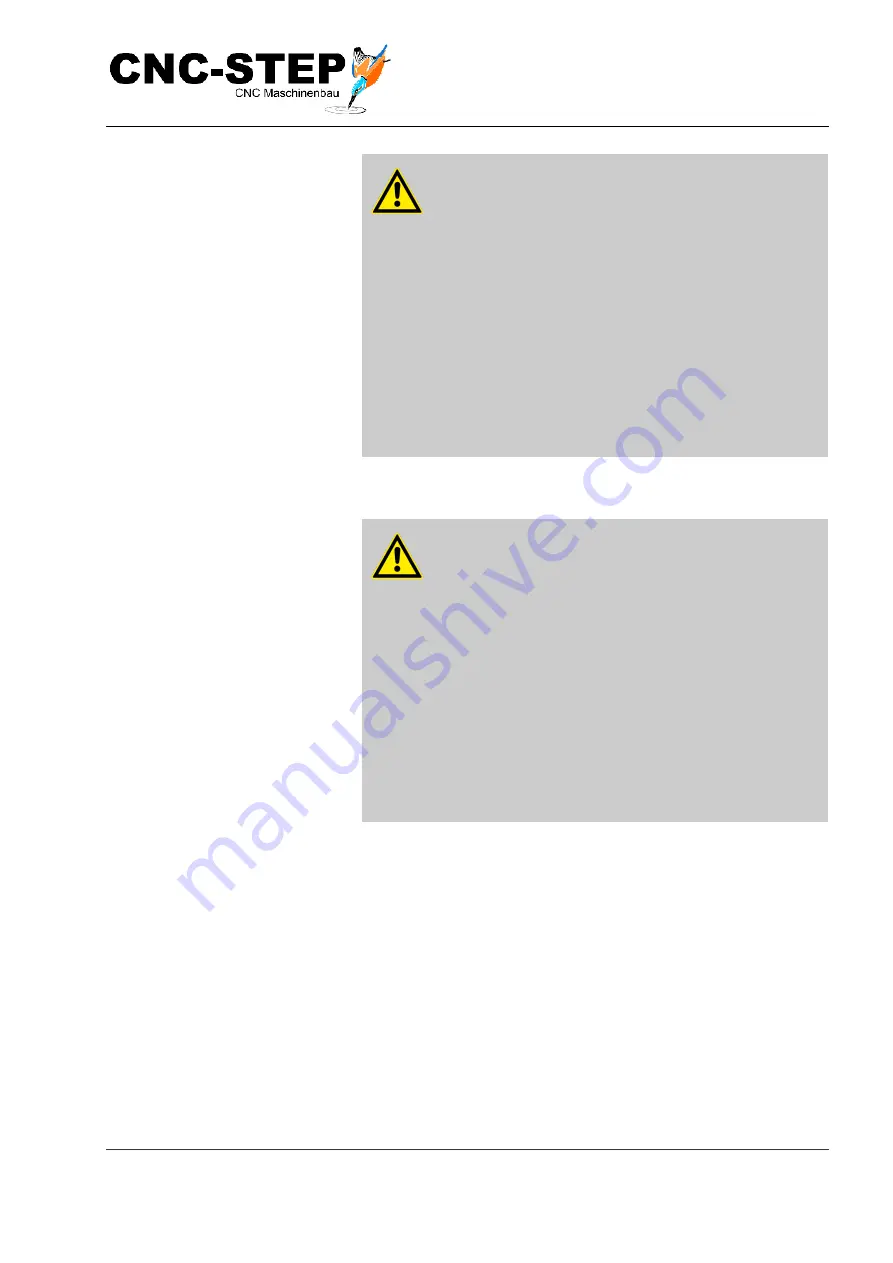 CNC-Step RaptorX-SL1200-S15 Operating Instructions Manual Download Page 14