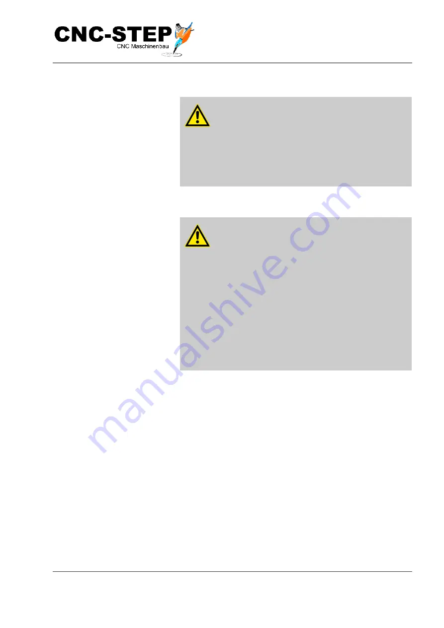 CNC-Step RaptorX-SL1200-S15 Operating Instructions Manual Download Page 20