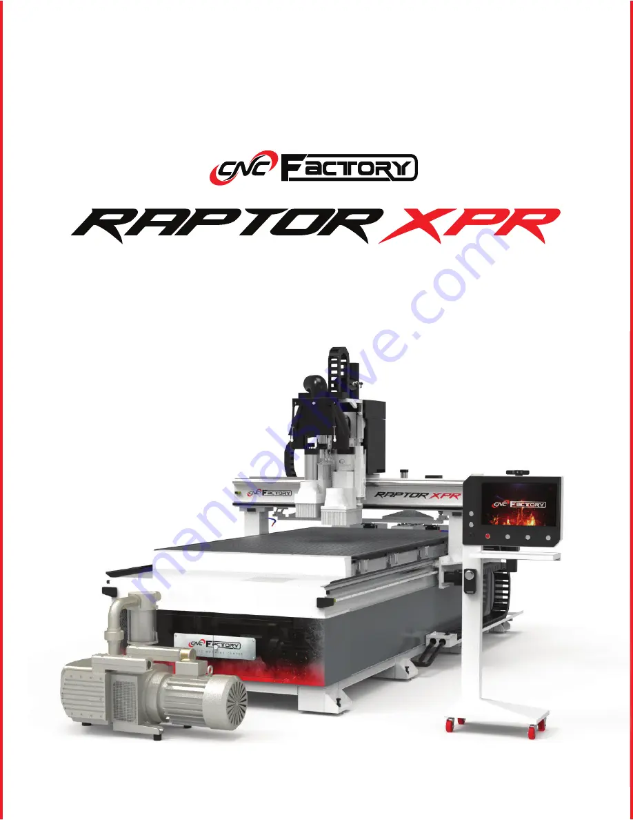 CNC RAPTOR XPR Скачать руководство пользователя страница 1