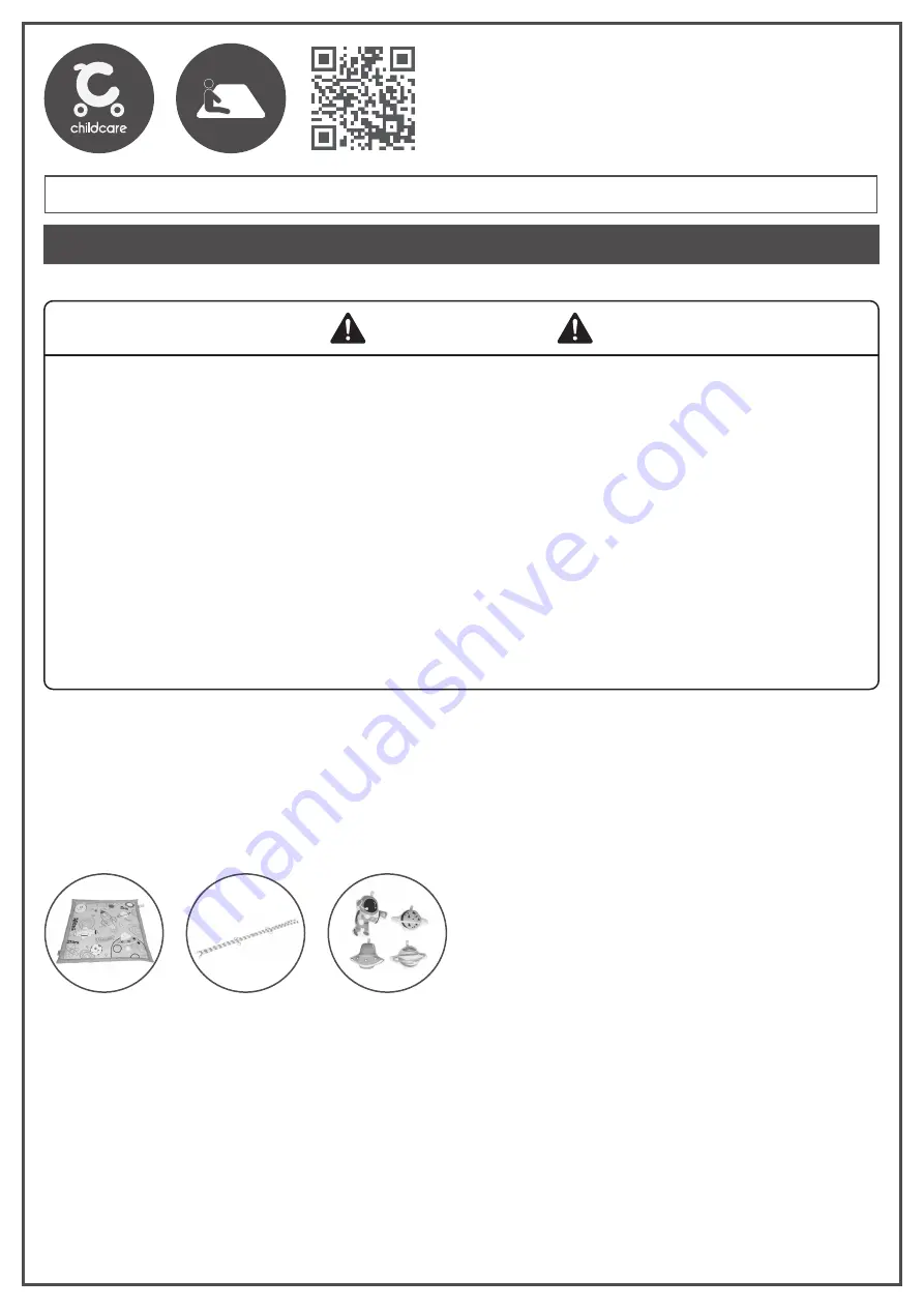 CNP Brands Activity Gym & Play Mat Operating Instructions Download Page 1