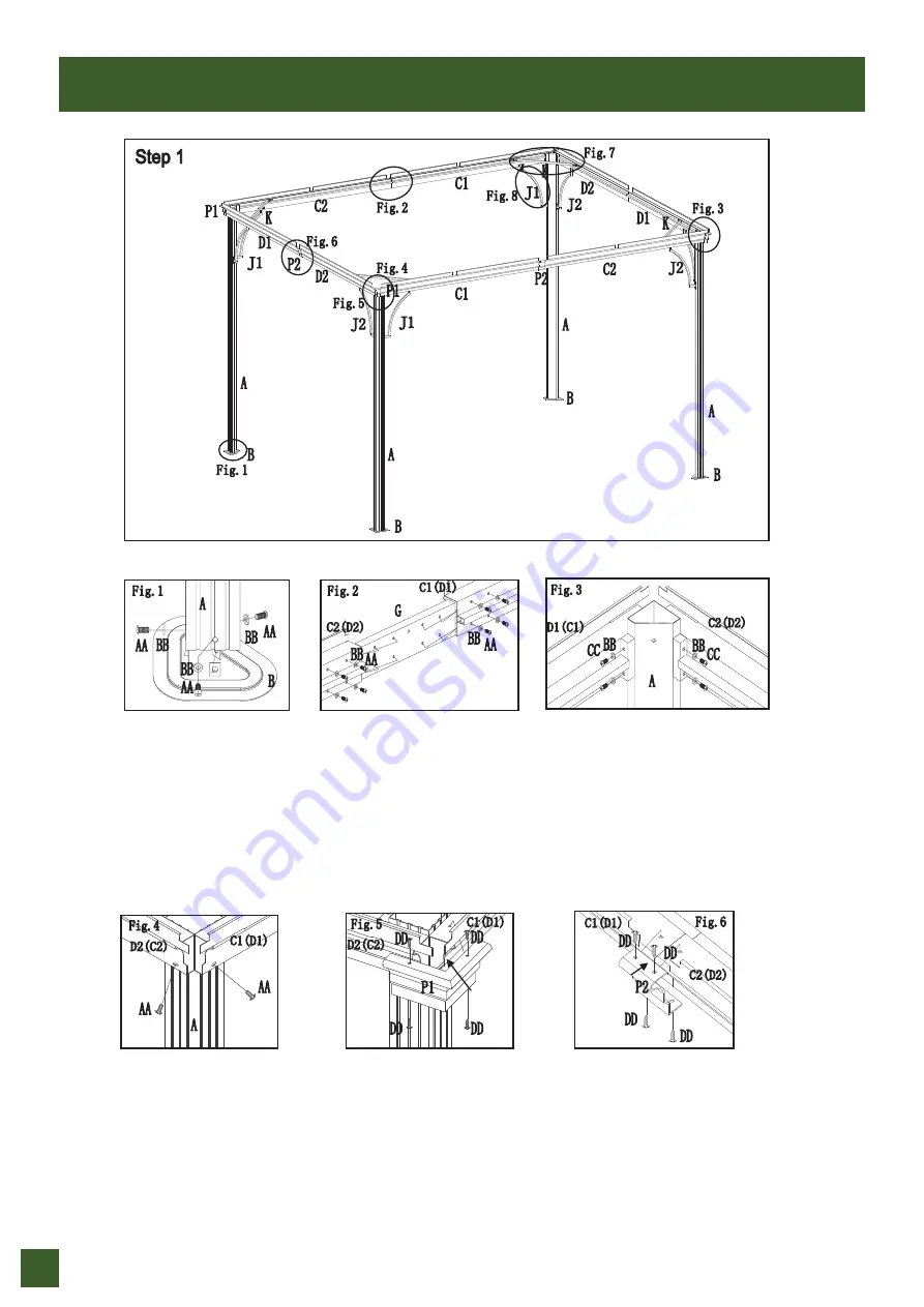 Co-op GOLD Pallisade Hard-Top Gazebo Скачать руководство пользователя страница 4