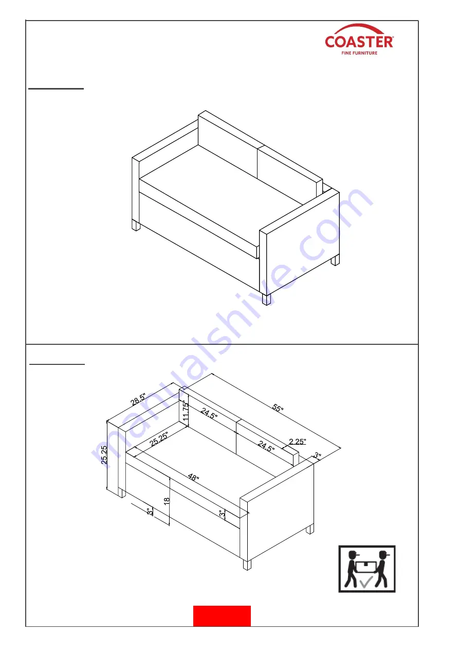 Coaster 509428BLK Assembly Instructions Manual Download Page 7