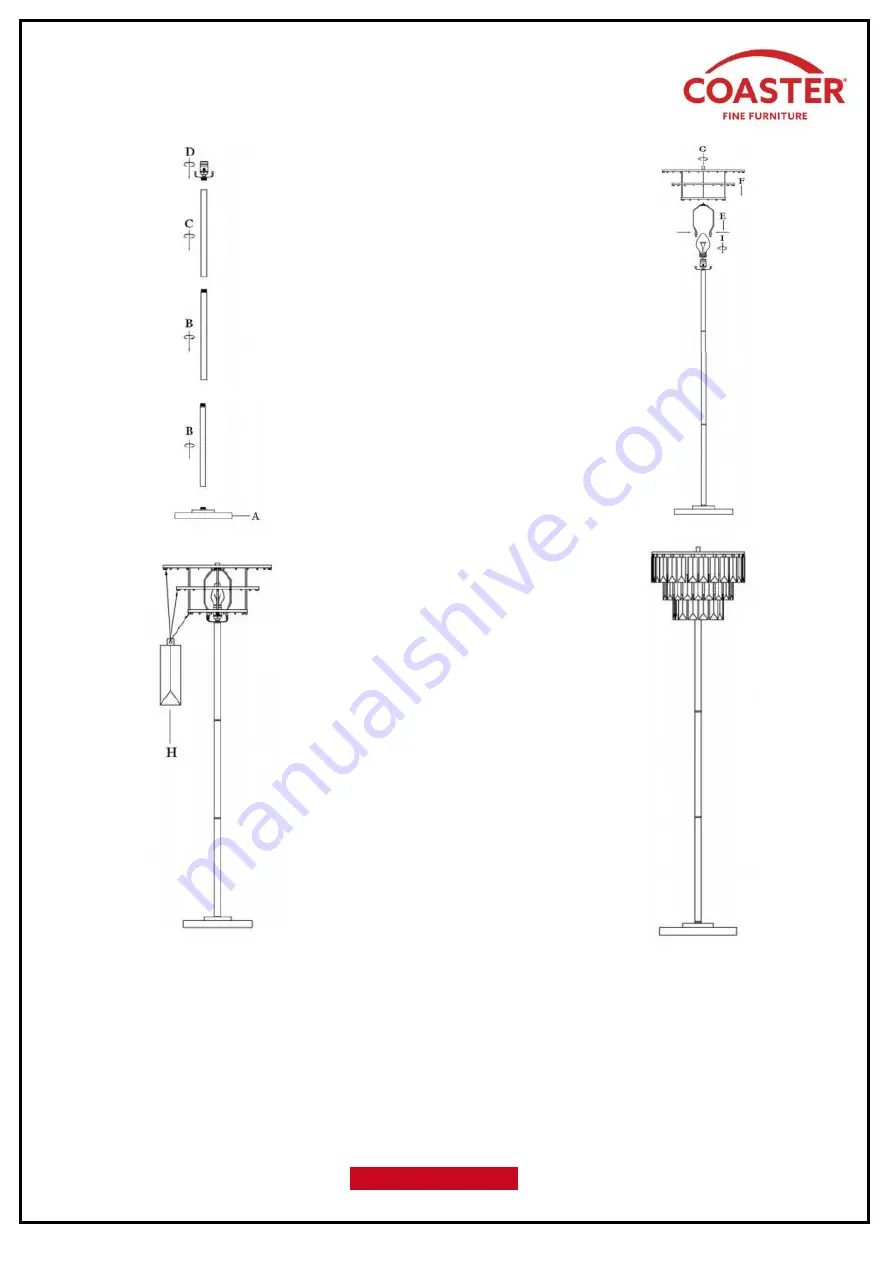 Coaster 920067 Assembly Instructions Download Page 3