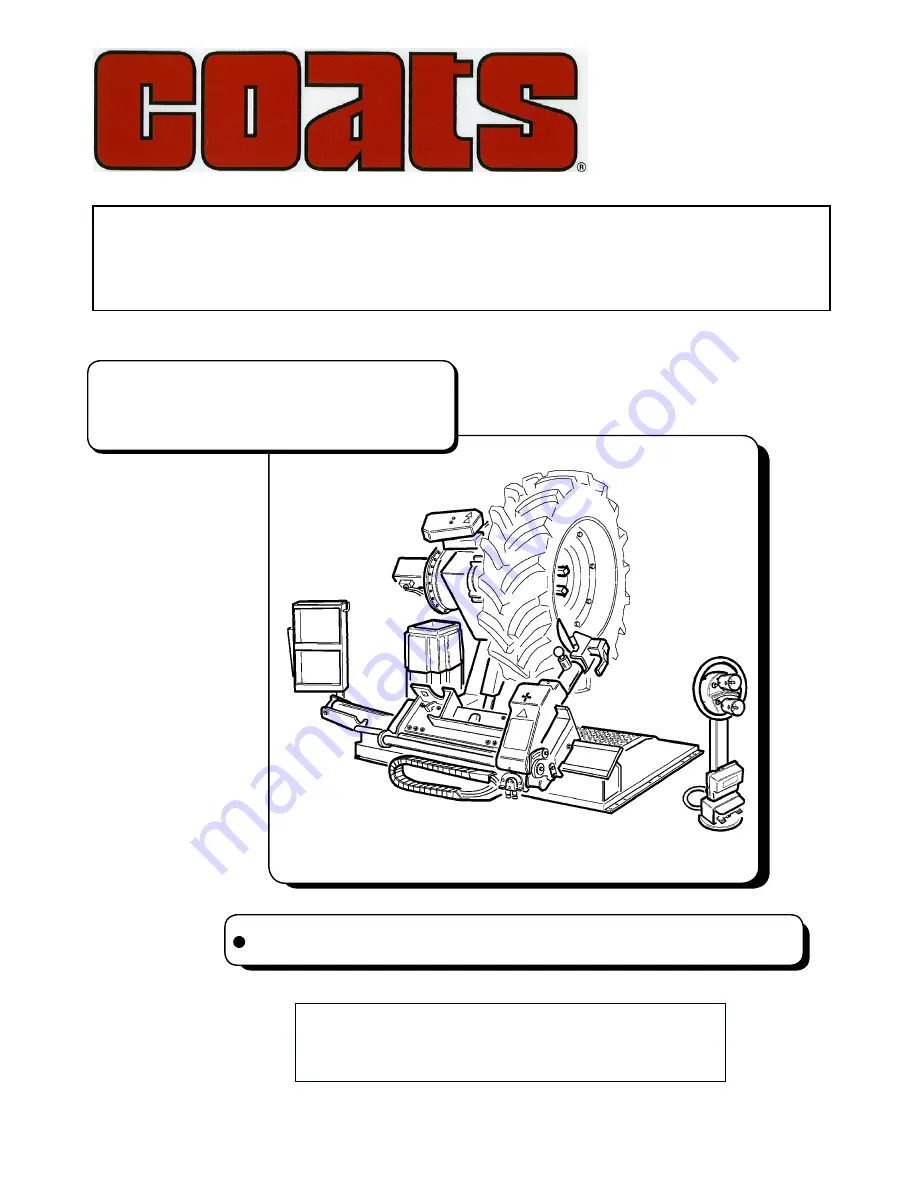 Coats CHD-9551 Operating And Maintenance Instructions Manual Download Page 1