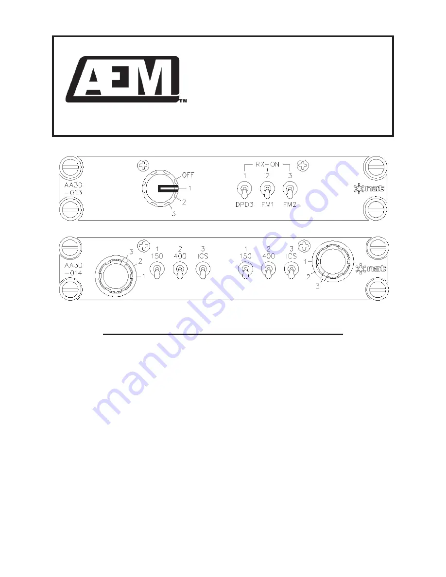 COBHAM AEM AA30-0 Series Скачать руководство пользователя страница 3