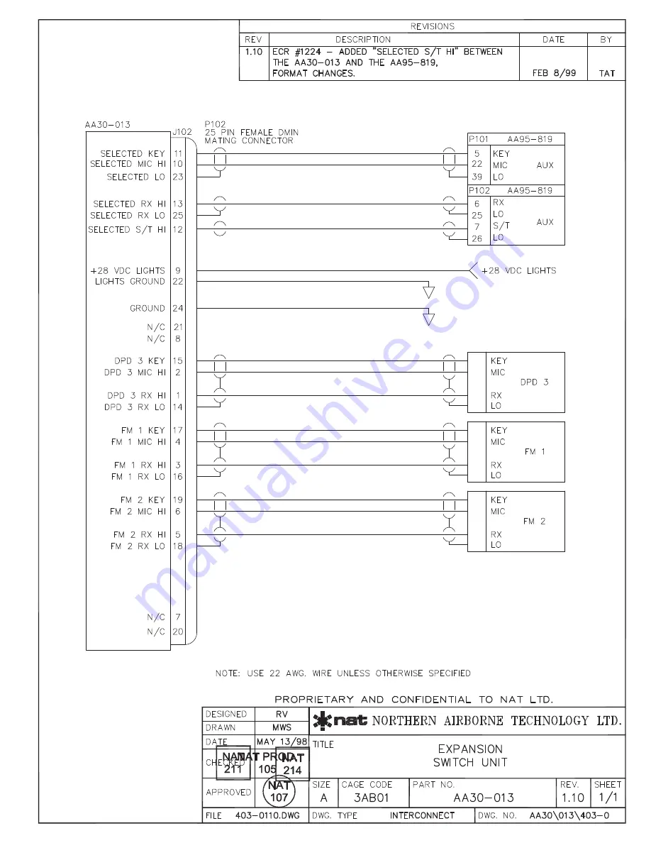 COBHAM AEM AA30-0 Series Installation And Operation Manual Download Page 12