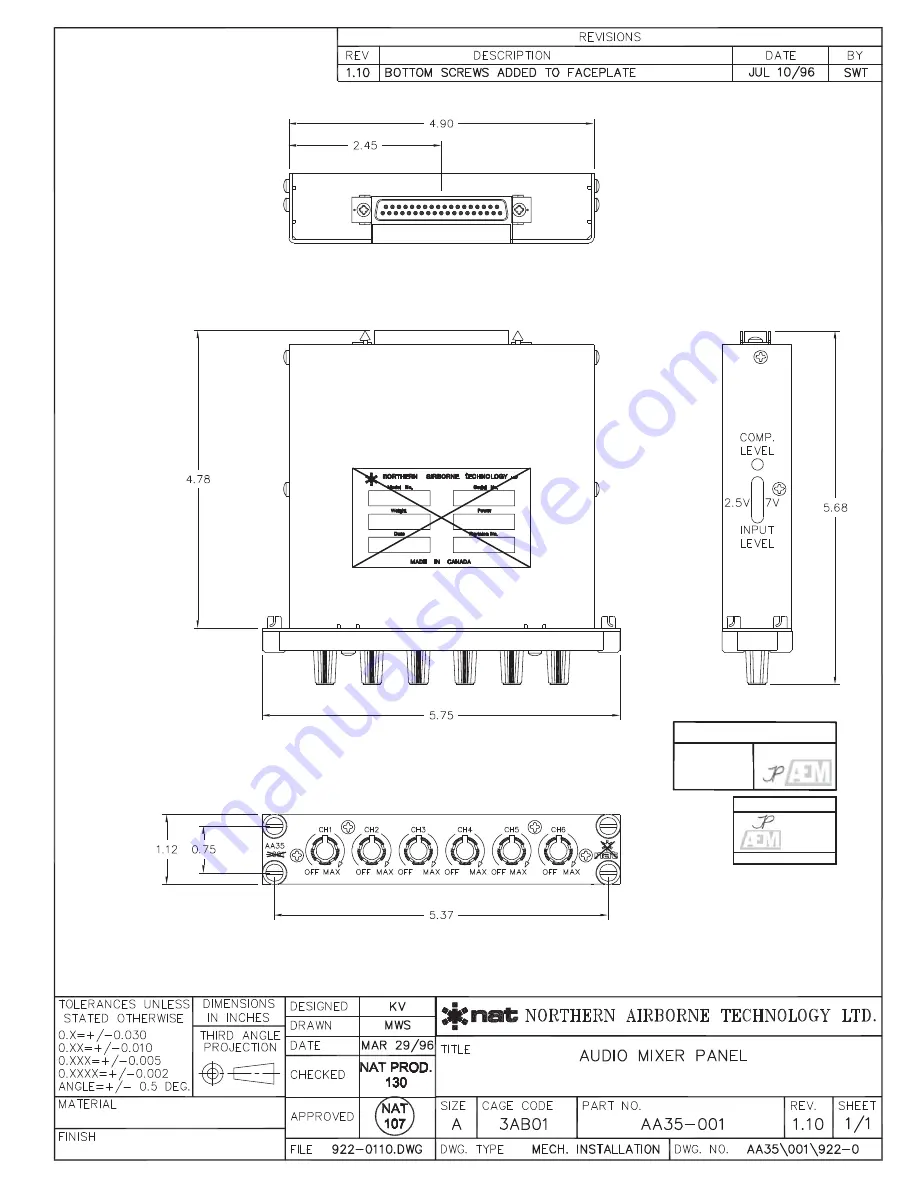 COBHAM AEM AA35-001 Скачать руководство пользователя страница 17