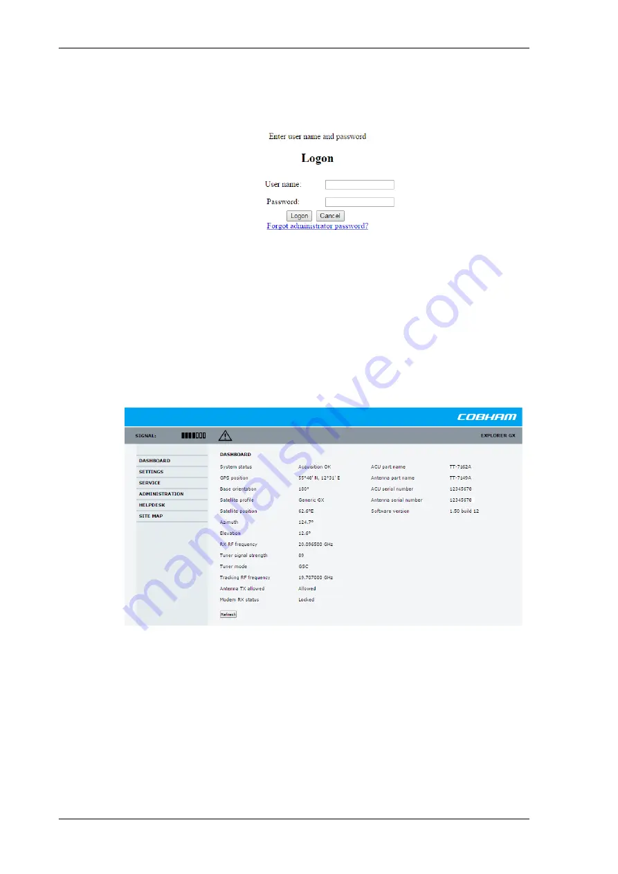 COBHAM EXPLORER 7100GX Installation And User Manual Download Page 30